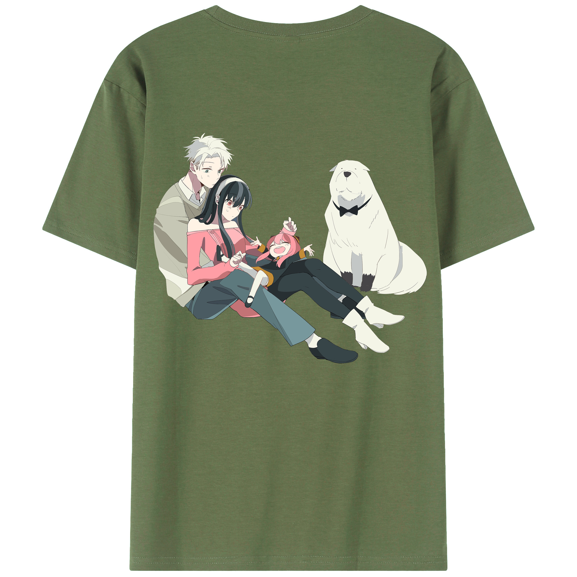 （画像用） SPY×FAMILY间谍家家酒 綿100％ メンズ半袖Tシャツ（バックプリント） 通気性